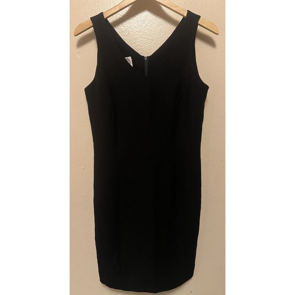 San Louis Paris Vintage Little Black Dress Sleeveless Sheath‎ Lined Women's Sz 8